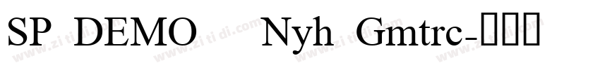 SP DEMO   Nyh Gmtrc字体转换